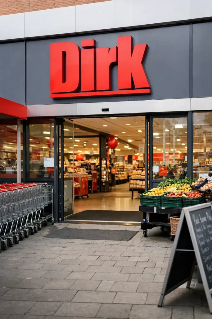 Ingang van Dirk van den Broek in Heerenveen