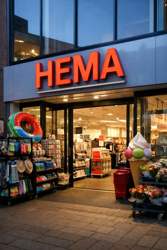 HEMA-winkel in Heerenveen bij de ingang