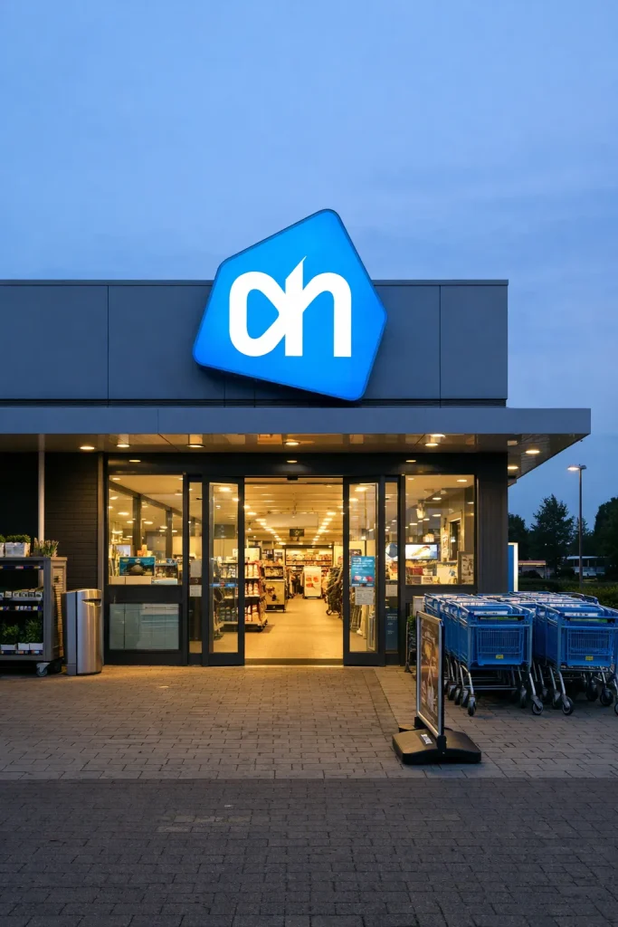 Ingang van Albert Heijn in Heerenveen