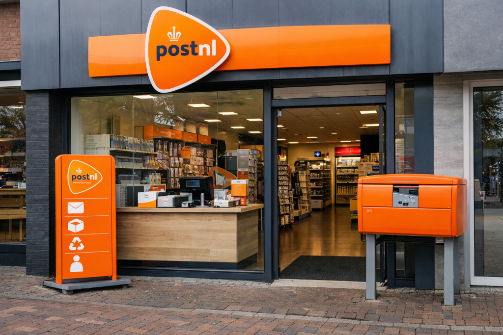 PostNL-punt bij winkel in Heerenveen
