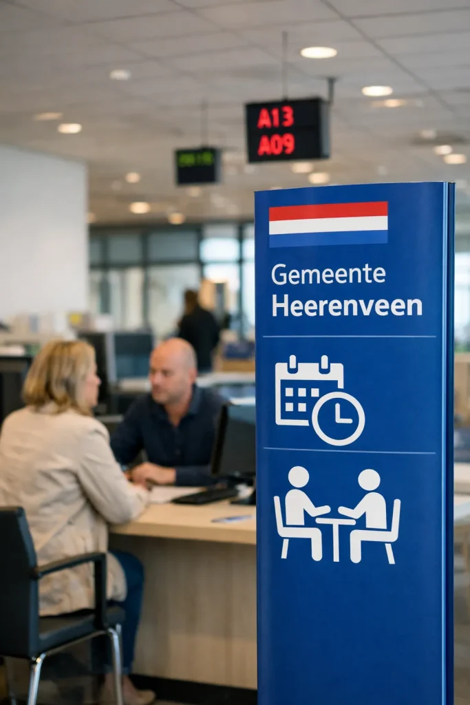 Afspraak aan de balie van gemeente Heerenveen