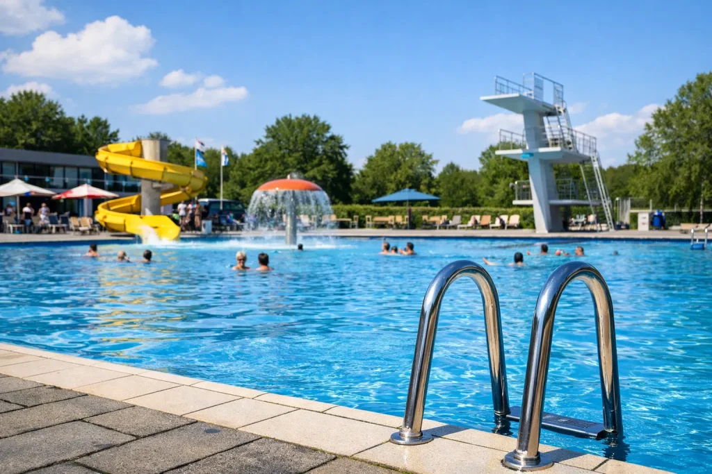 Binnenzwembad in Heerenveen met helder water en moderne faciliteiten